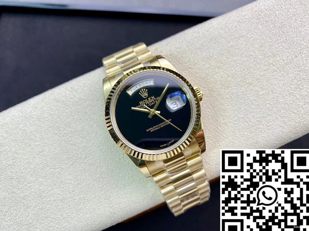 Dial 36MM Factory Calendar Date Double BP Day Black Rolex 0427